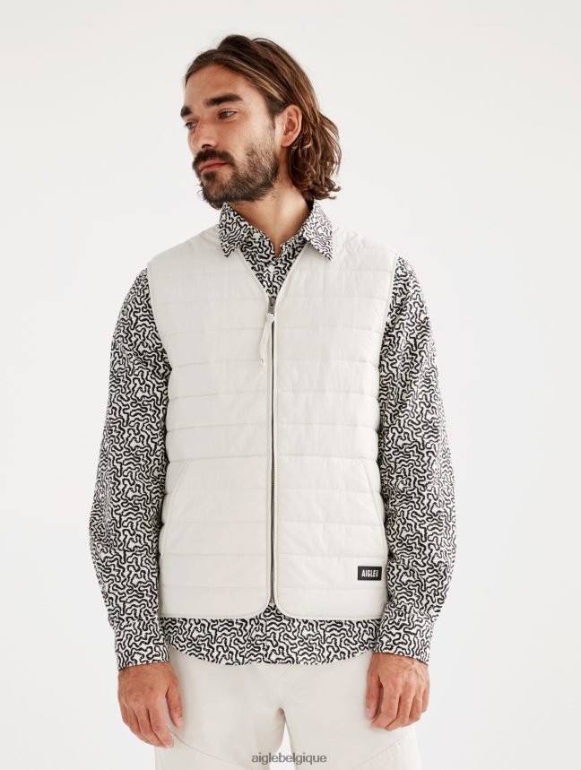 Aigle vêtements gilet court sans manches matelassé sorona dupont wr martre Hommes HV42L2187