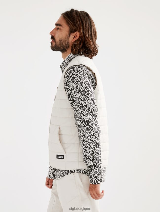 Aigle vêtements gilet court sans manches matelassé sorona dupont wr martre Hommes HV42L2187