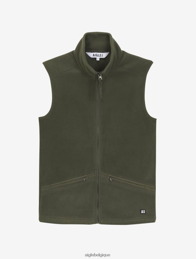 Aigle vêtements polaire sans manches en microfibre avocat Hommes HV42L29