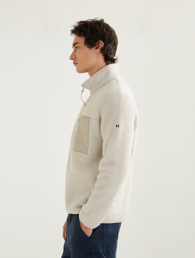 Aigle vêtements polaire sherpa zippée martre Hommes HV42L228