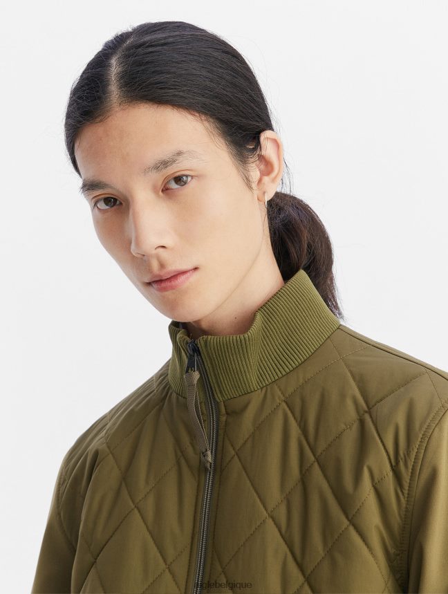 Aigle vêtements veste bi-matière kaki Hommes HV42L293