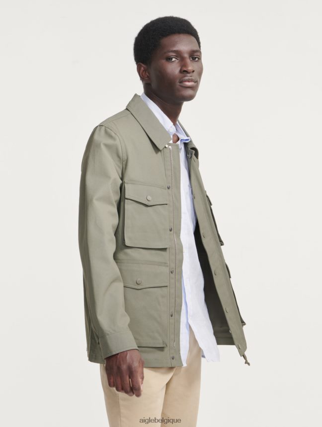 Aigle vêtements saharienne courte enduite taillis Hommes HV42L2221