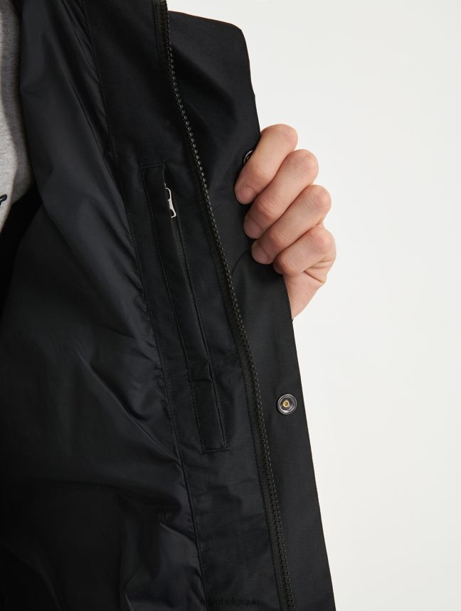 Aigle vêtements veste courte à capuche en gore-tex noir Hommes HV42L2215