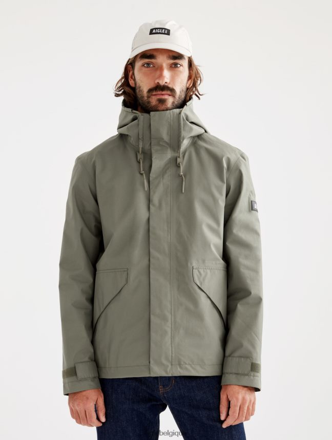 Aigle vêtements veste courte à capuche en gore-tex taillis Hommes HV42L2208