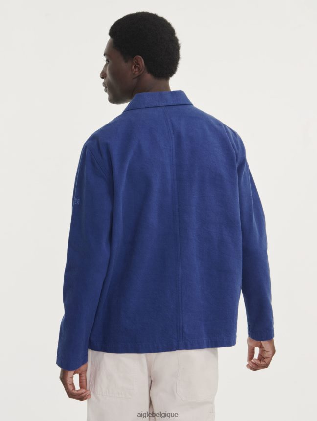 Aigle vêtements veste de travail mi-longue encrebleu Hommes HV42L2180