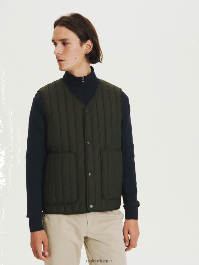 Aigle vêtements veste matelassée sans manches avocat Hommes HV42L2224