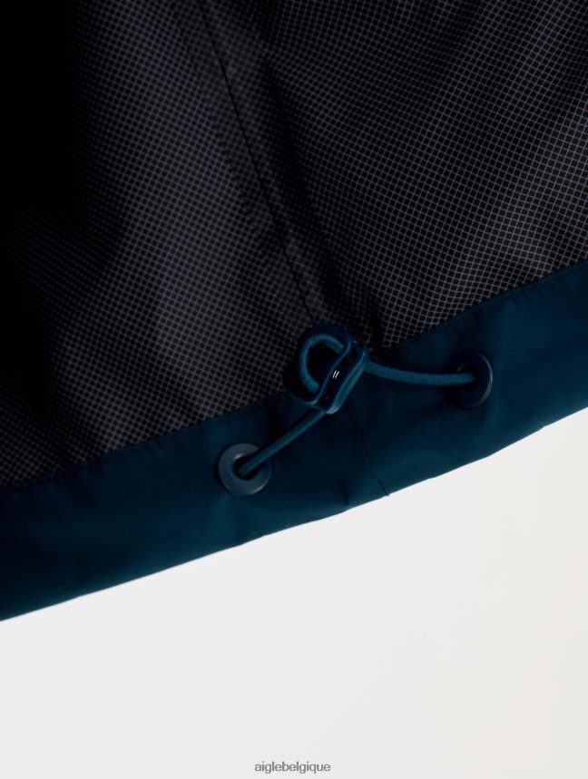 Aigle vêtements veste mtd courte à capuche bleu orage Hommes HV42L2209