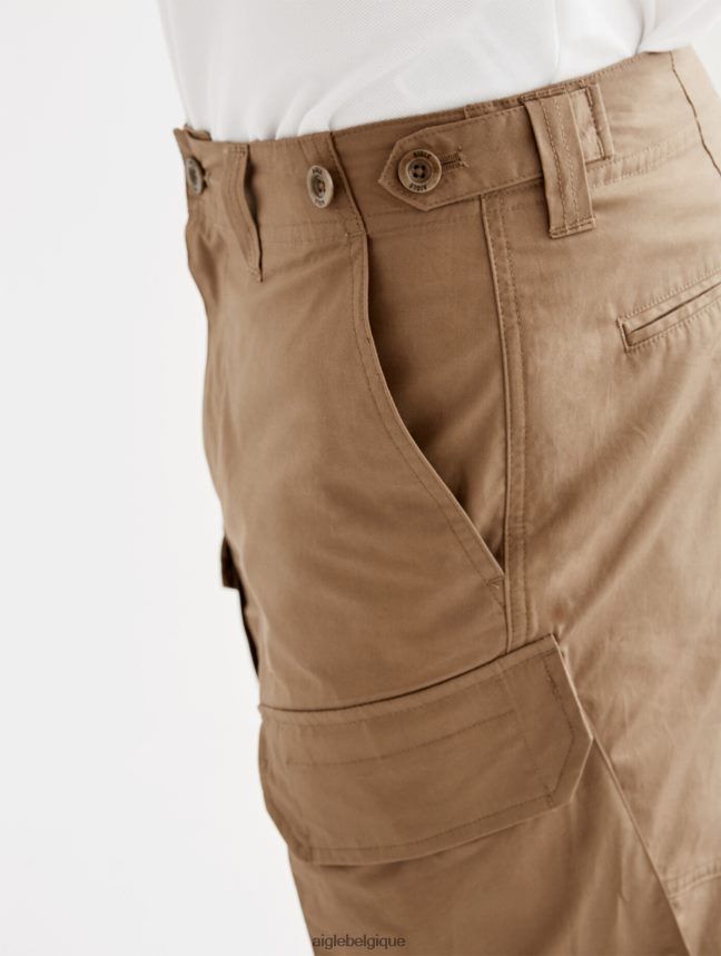 Aigle vêtements pantalon cargo en popeline cappuccino Hommes HV42L213