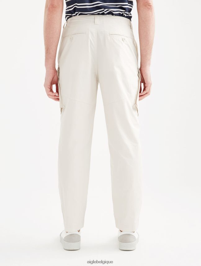 Aigle vêtements pantalon cargo en popeline martre Hommes HV42L212