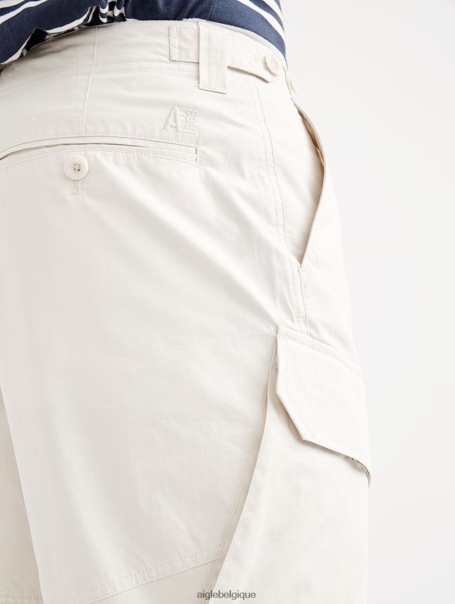 Aigle vêtements pantalon cargo en popeline martre Hommes HV42L212