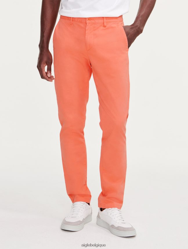 Aigle vêtements pantalon chino abricot Hommes HV42L259