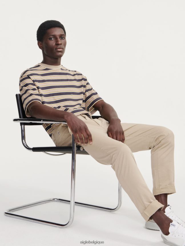 Aigle vêtements pantalon chino osier Hommes HV42L217