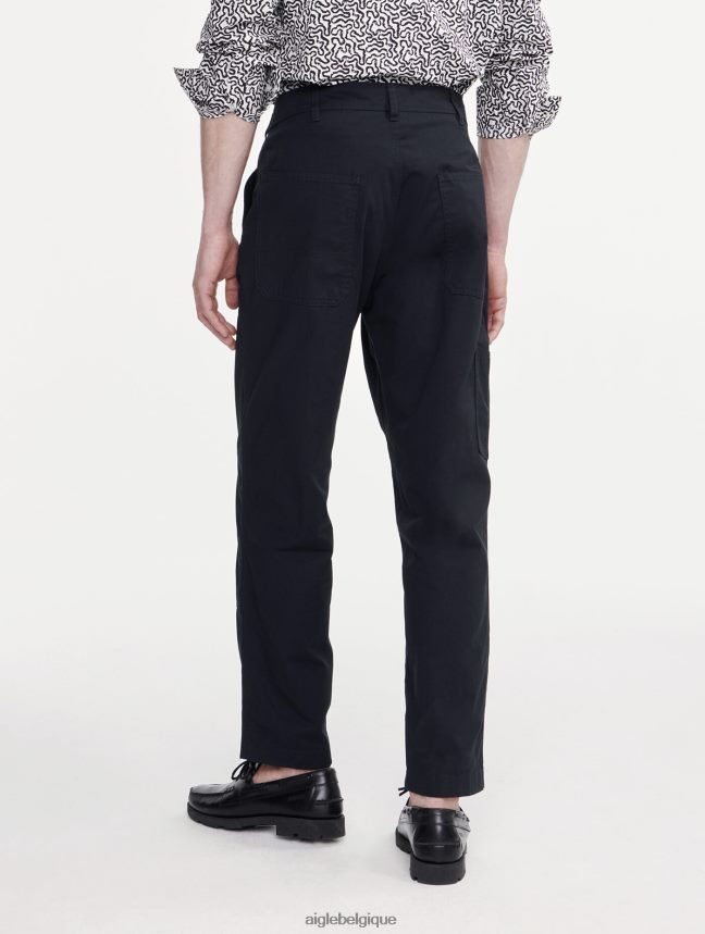 Aigle vêtements pantalon en sergé cassé de charpentier noir Hommes HV42L272