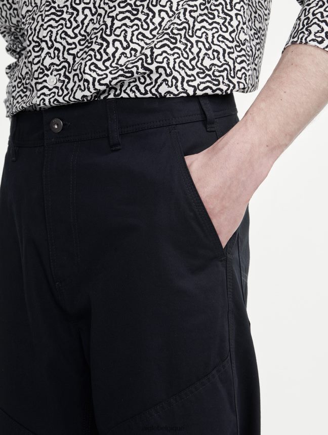 Aigle vêtements pantalon en sergé cassé de charpentier noir Hommes HV42L272