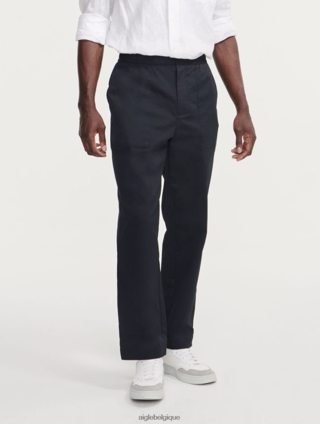 Aigle vêtements pantalon à taille élastiquée qui sèche rapidement noir Hommes HV42L241