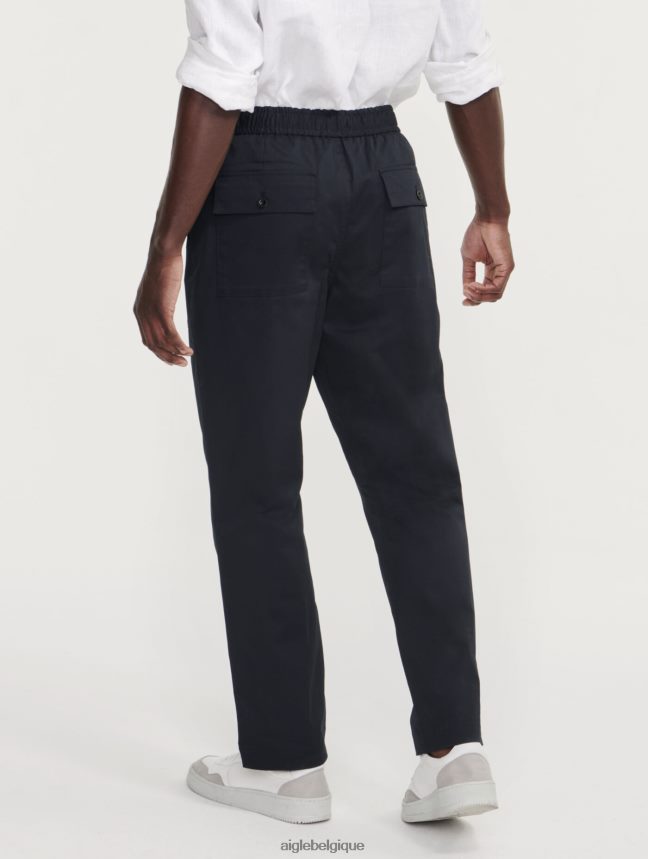 Aigle vêtements pantalon à taille élastiquée qui sèche rapidement noir Hommes HV42L241