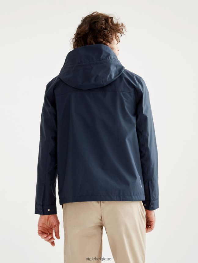 Aigle vêtements parka courte gore-tex capuche amovible empire je Hommes HV42L2201
