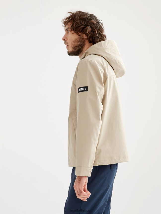 Aigle vêtements parka courte gore-tex capuche amovible osier je Hommes HV42L2220