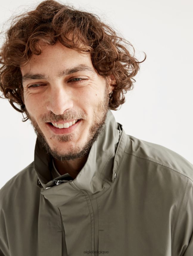 Aigle vêtements parka courte gore-tex capuche amovible taillis je Hommes HV42L2169