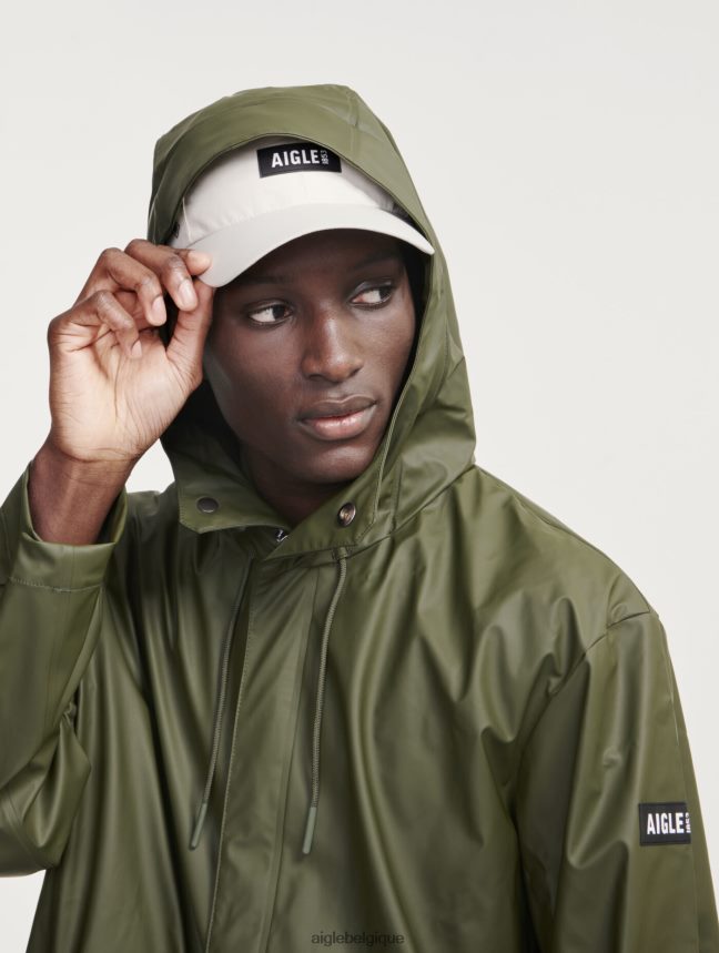 Aigle vêtements parka imperméable longue à capuche avocat Hommes HV42L2163