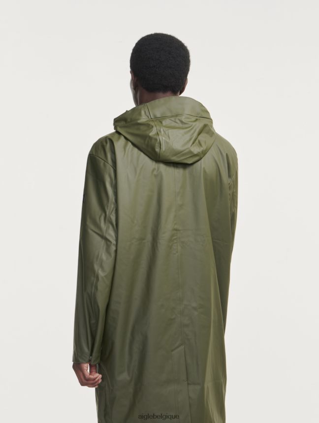 Aigle vêtements parka imperméable longue à capuche avocat Hommes HV42L2163