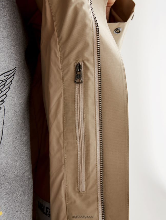 Aigle vêtements parka longue à capuche en gore-tex avocat Hommes HV42L2171