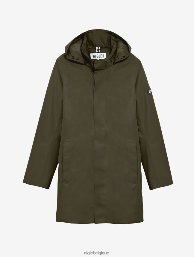 Aigle vêtements parka longue à capuche en gore-tex avocat Hommes HV42L2171