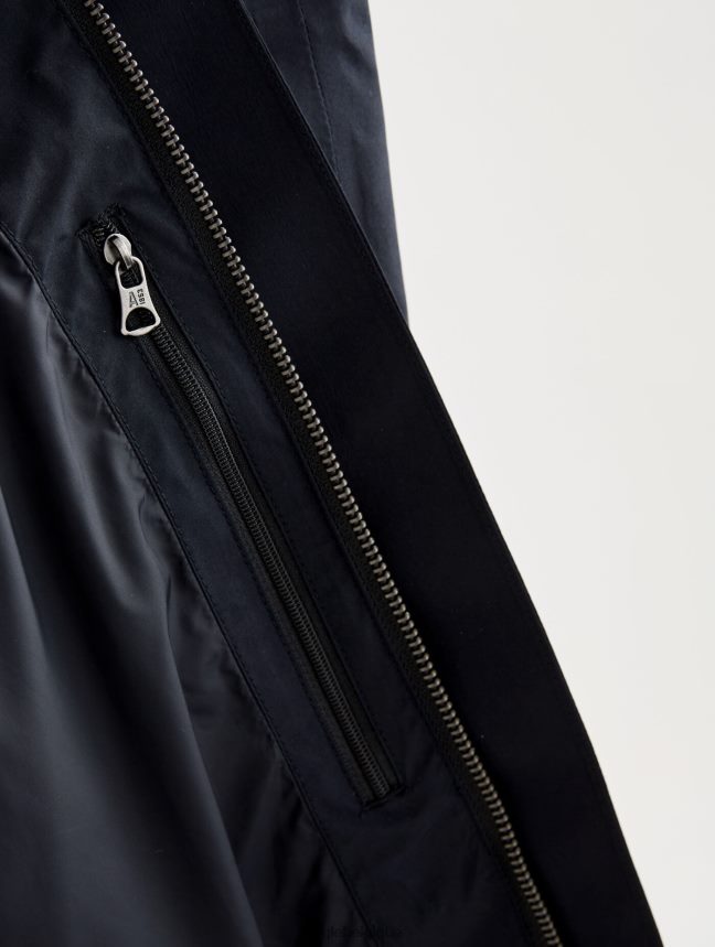 Aigle vêtements parka longue à capuche en gore-tex noir Hommes HV42L2168