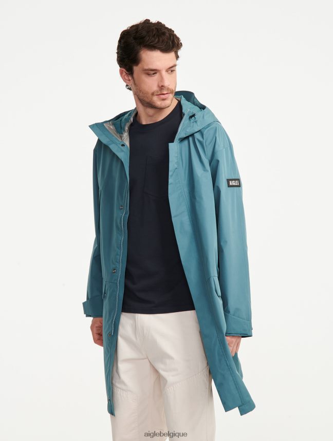 Aigle vêtements parka longue à double capuche en gore-tex paclite hydroélectrique Hommes HV42L2193