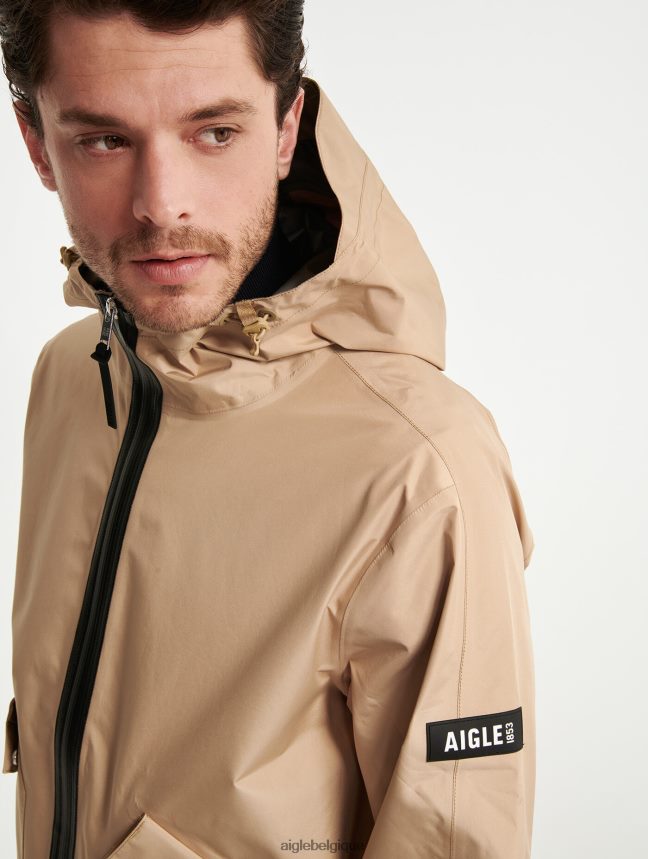 Aigle vêtements parka longue en goretex osier je Hommes HV42L2219