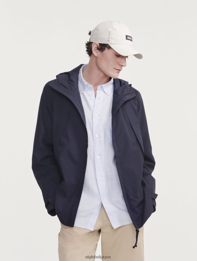 Aigle vêtements parka mi-longue à capuche mtd Marin Hommes HV42L2160