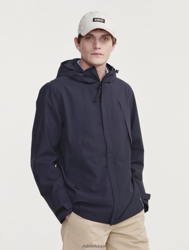 Aigle vêtements parka mi-longue à capuche mtd Marin Hommes HV42L2160