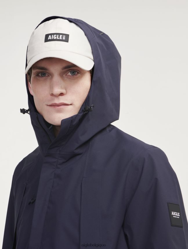 Aigle vêtements parka mi-longue à capuche mtd Marin Hommes HV42L2160