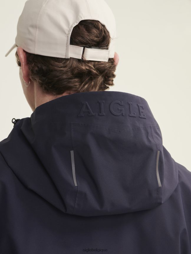 Aigle vêtements parka mi-longue à capuche mtd Marin Hommes HV42L2160