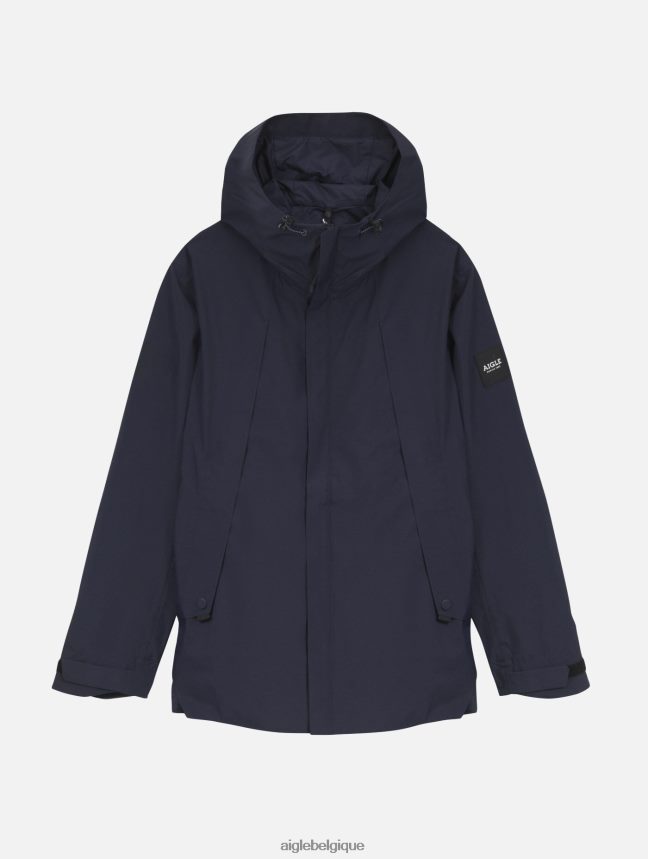 Aigle vêtements parka mi-longue à capuche mtd Marin Hommes HV42L2160