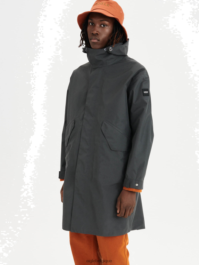 Aigle vêtements parka à queue de poisson en gore-tex charbon Hommes HV42L2173