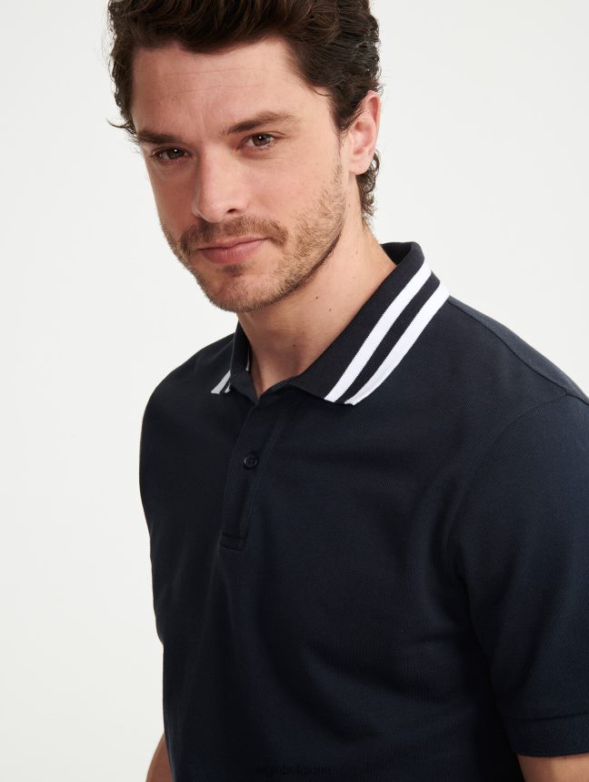 Aigle vêtements polo à manches courtes et col à double bande Empire Hommes HV42L22