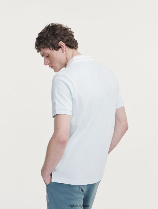 Aigle vêtements polo à manches courtes et col à double bande glacier Hommes HV42L2124
