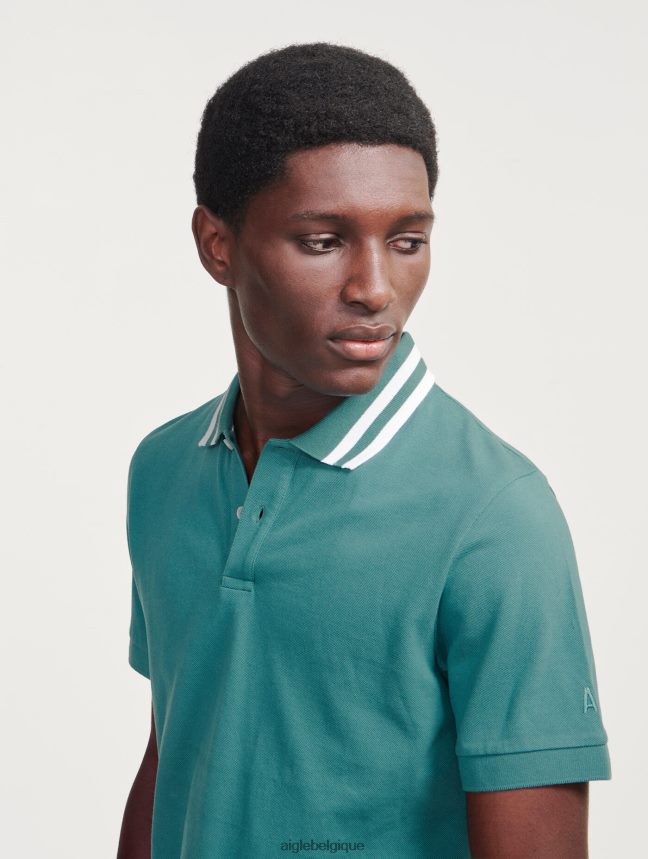 Aigle vêtements polo à manches courtes et col à double bande hydroélectrique Hommes HV42L242