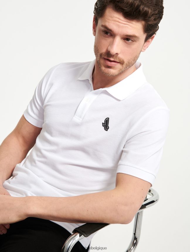 Aigle vêtements polo à manches courtes à séchage rapide blanc Hommes HV42L263