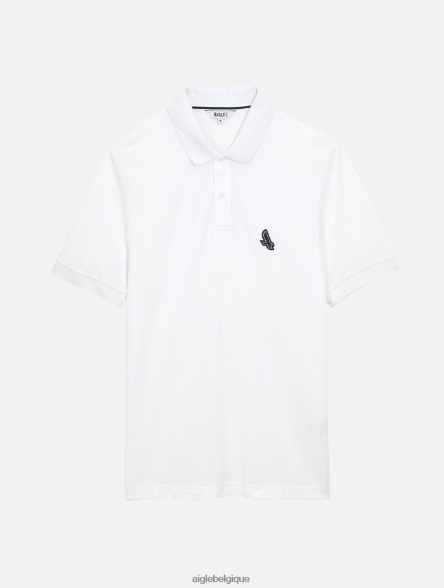 Aigle vêtements polo à manches courtes à séchage rapide blanc Hommes HV42L263
