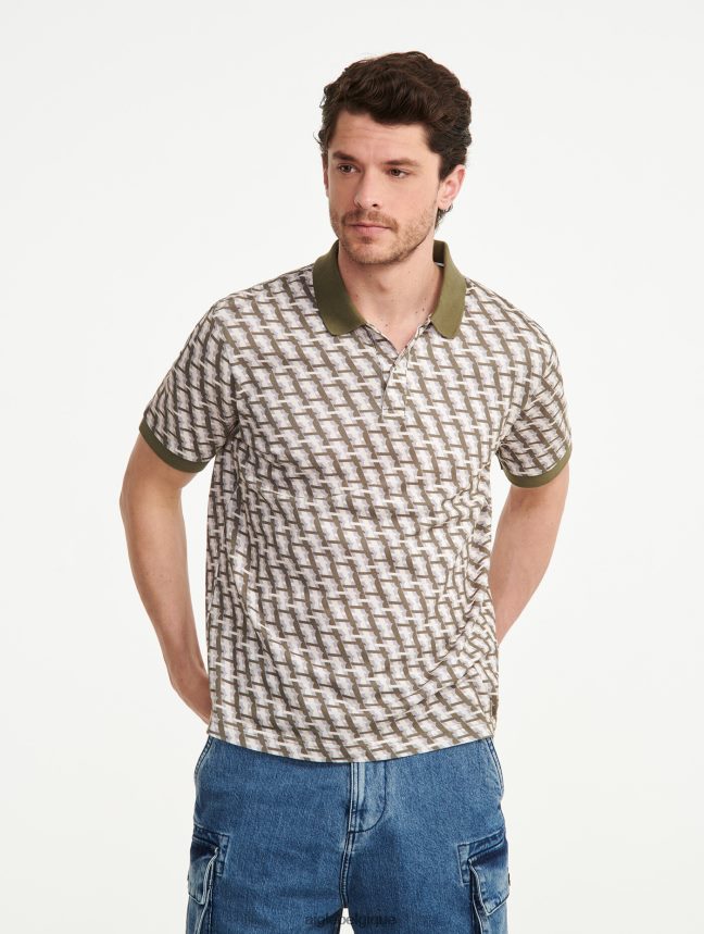 Aigle vêtements polo monogrammé à manches courtes taillis pr Hommes HV42L2119