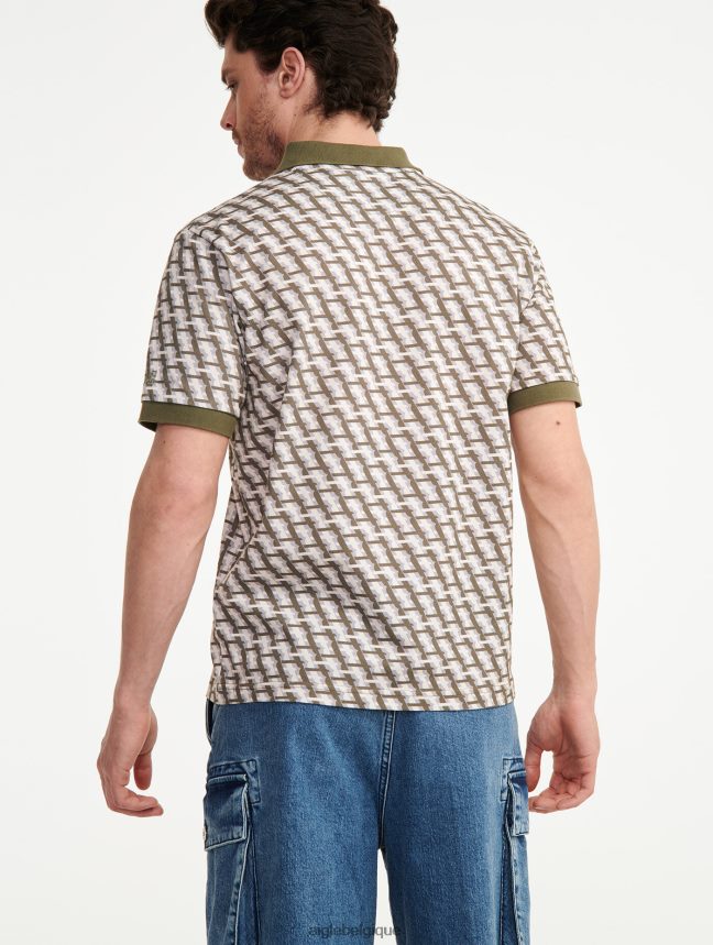 Aigle vêtements polo monogrammé à manches courtes taillis pr Hommes HV42L2119