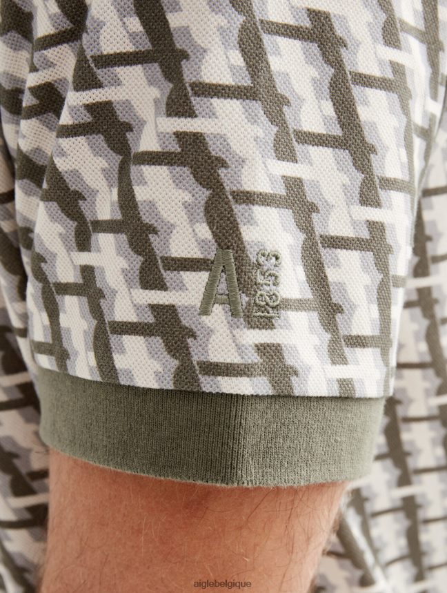 Aigle vêtements polo monogrammé à manches courtes taillis pr Hommes HV42L2119