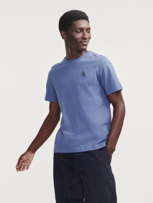 Aigle vêtements t-shirt à col rond marais Hommes HV42L224