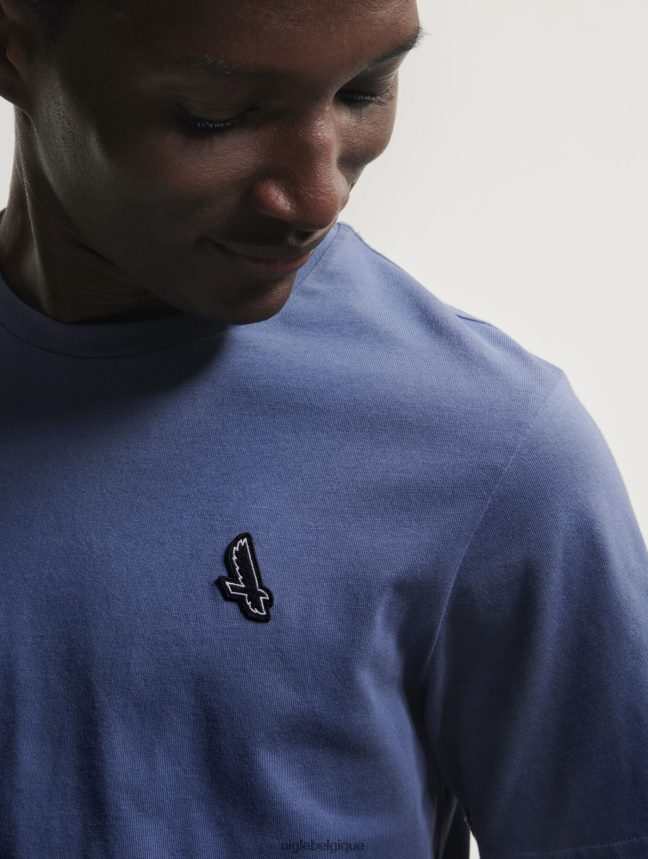 Aigle vêtements t-shirt à col rond marais Hommes HV42L224