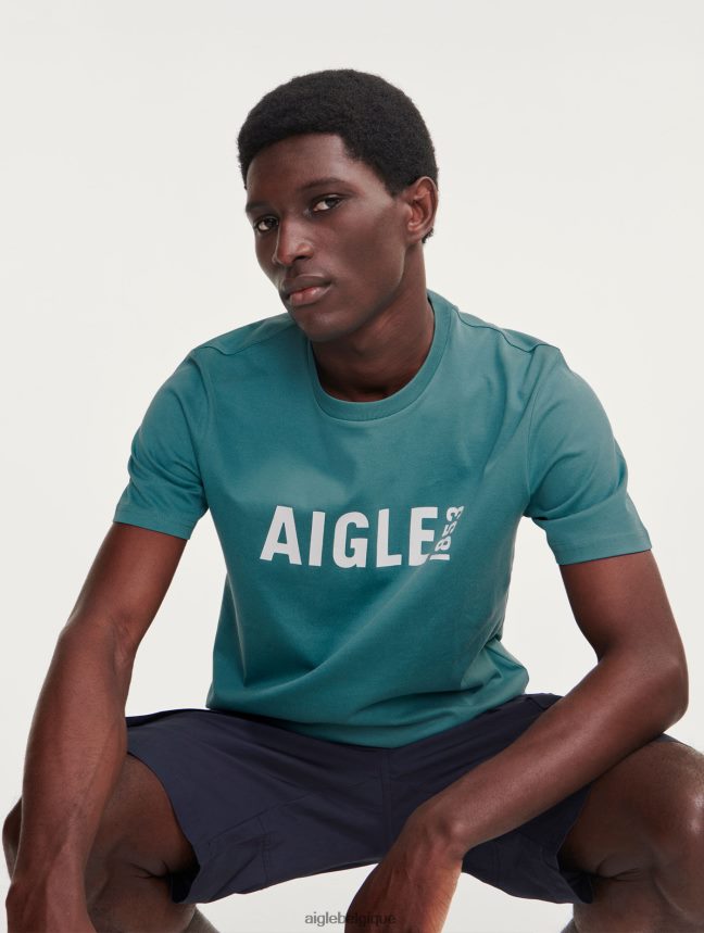 Aigle vêtements t-shirt imprimé à col rond en pyratex hydroélectrique Hommes HV42L270