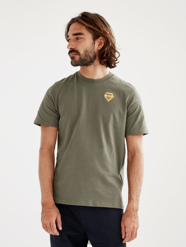 Aigle vêtements t-shirt imprimé à col rond taillis Hommes HV42L2146