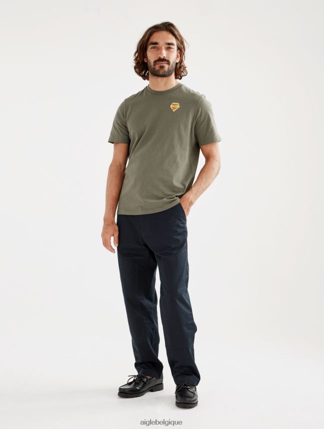 Aigle vêtements t-shirt imprimé à col rond taillis Hommes HV42L2146