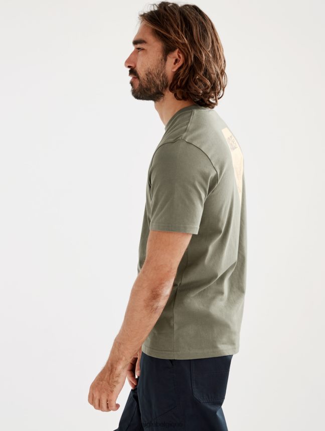 Aigle vêtements t-shirt imprimé à col rond taillis Hommes HV42L2146